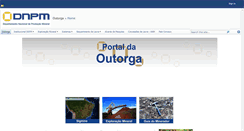 Desktop Screenshot of outorga.dnpm.gov.br